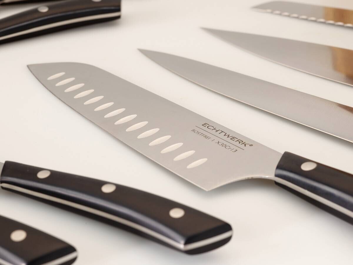 ECHTWERK Messerblock Premium braun Stahl 15 tlg.