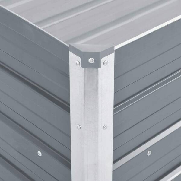 Hochbeet grau Stahl B/H/L: ca. 40x45x100 cm