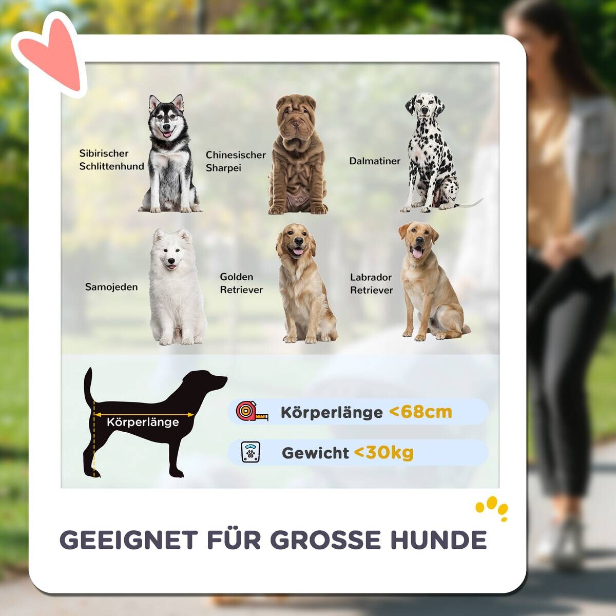 PawHut Hundewagen dunkelgrün Stahl B/H/L: ca. 67x100x124 cm