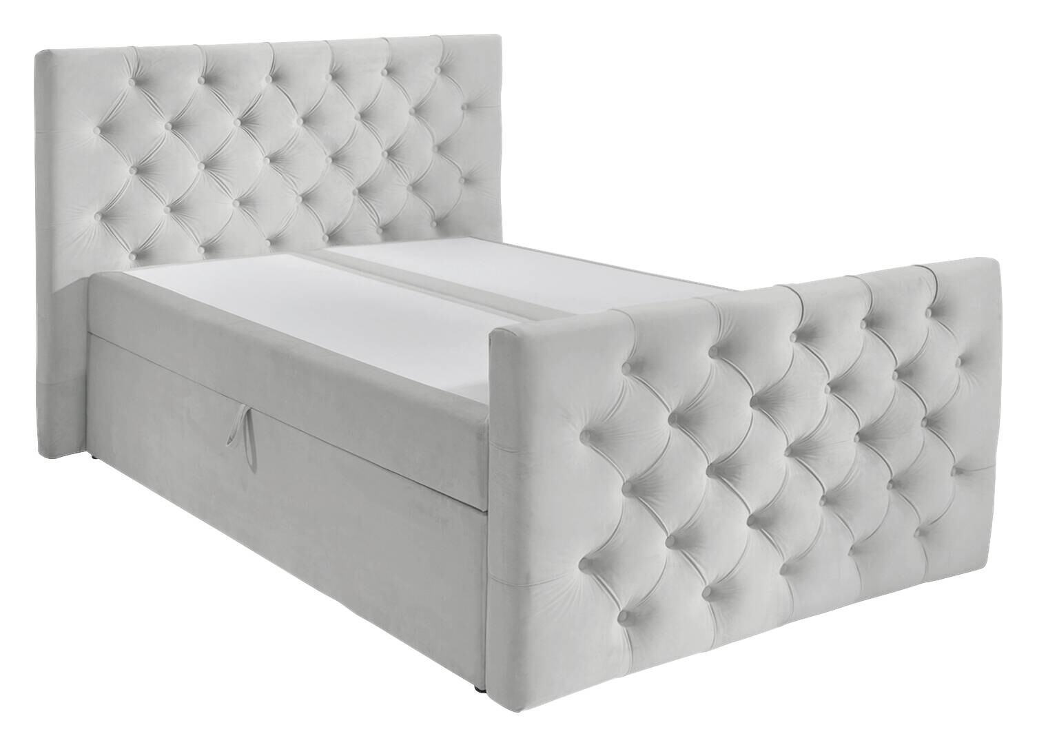 Boxbett Glow grau Liegefläche B/L: ca. 140x200 cm