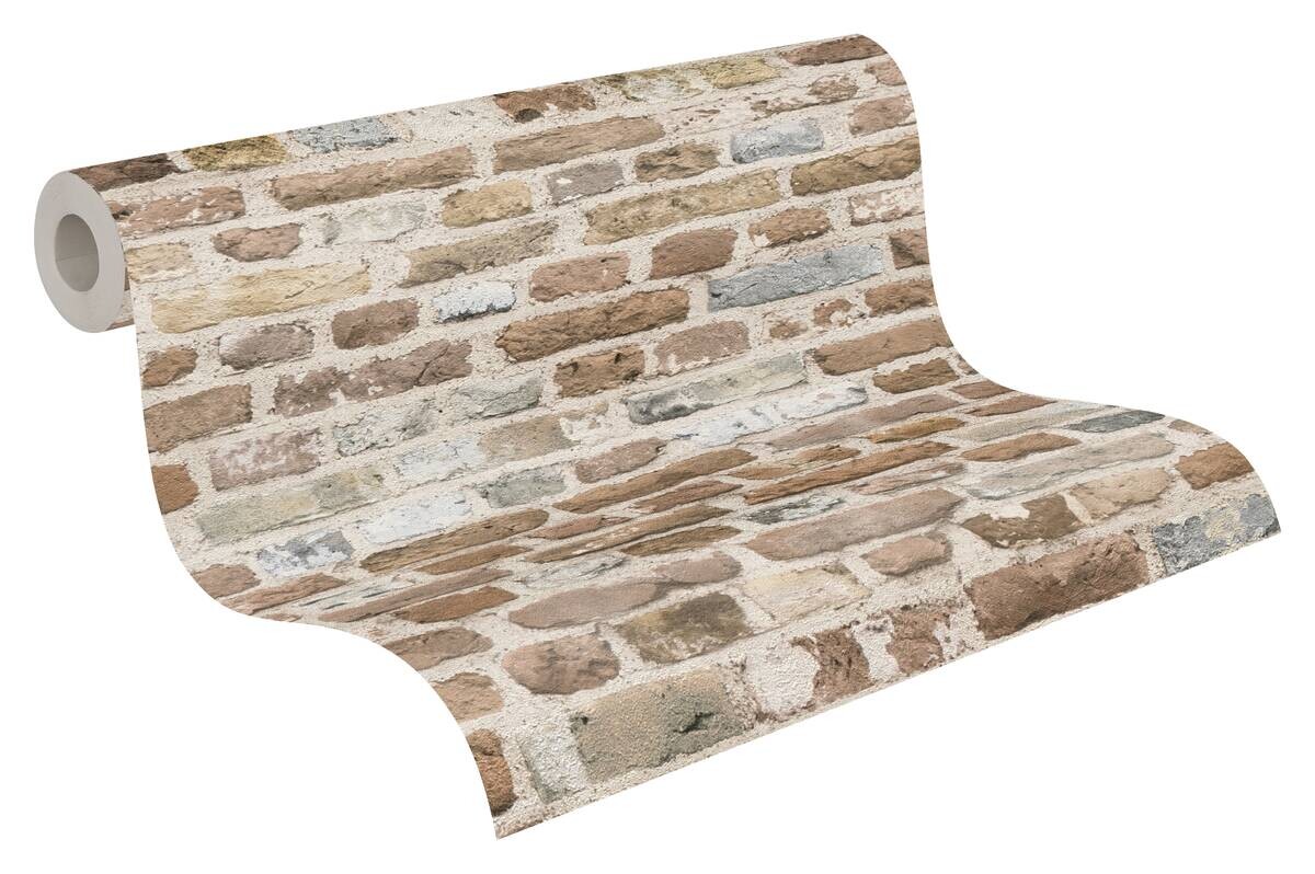 A.S.Creation Vliestapete beige grau B/H/D: ca. 53x1005x8,7 cm