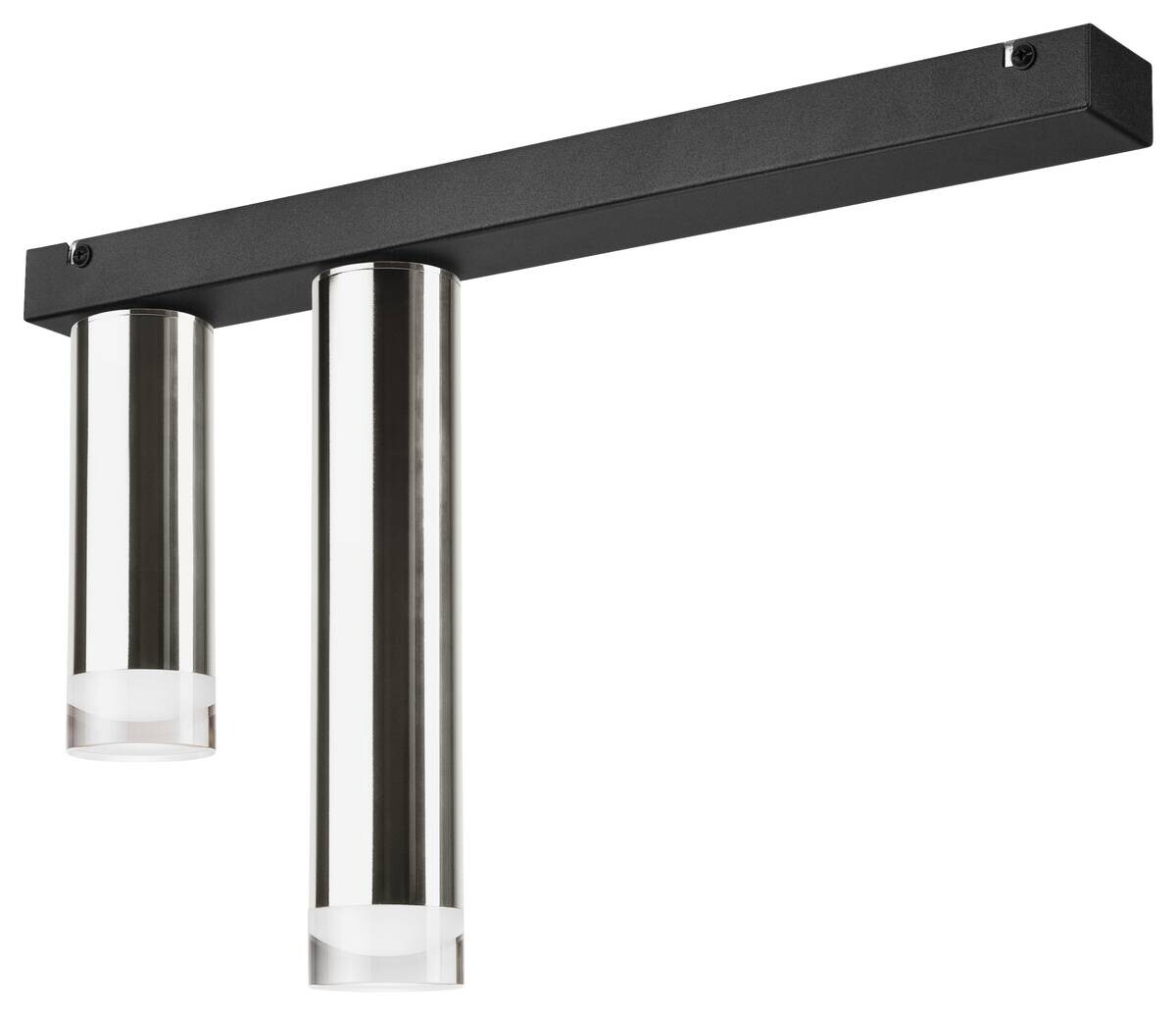 Lamkur Deckenleuchte schwarz Stahl B/H/L: ca. 8x31,5x50 cm E27 2 Brennstellen