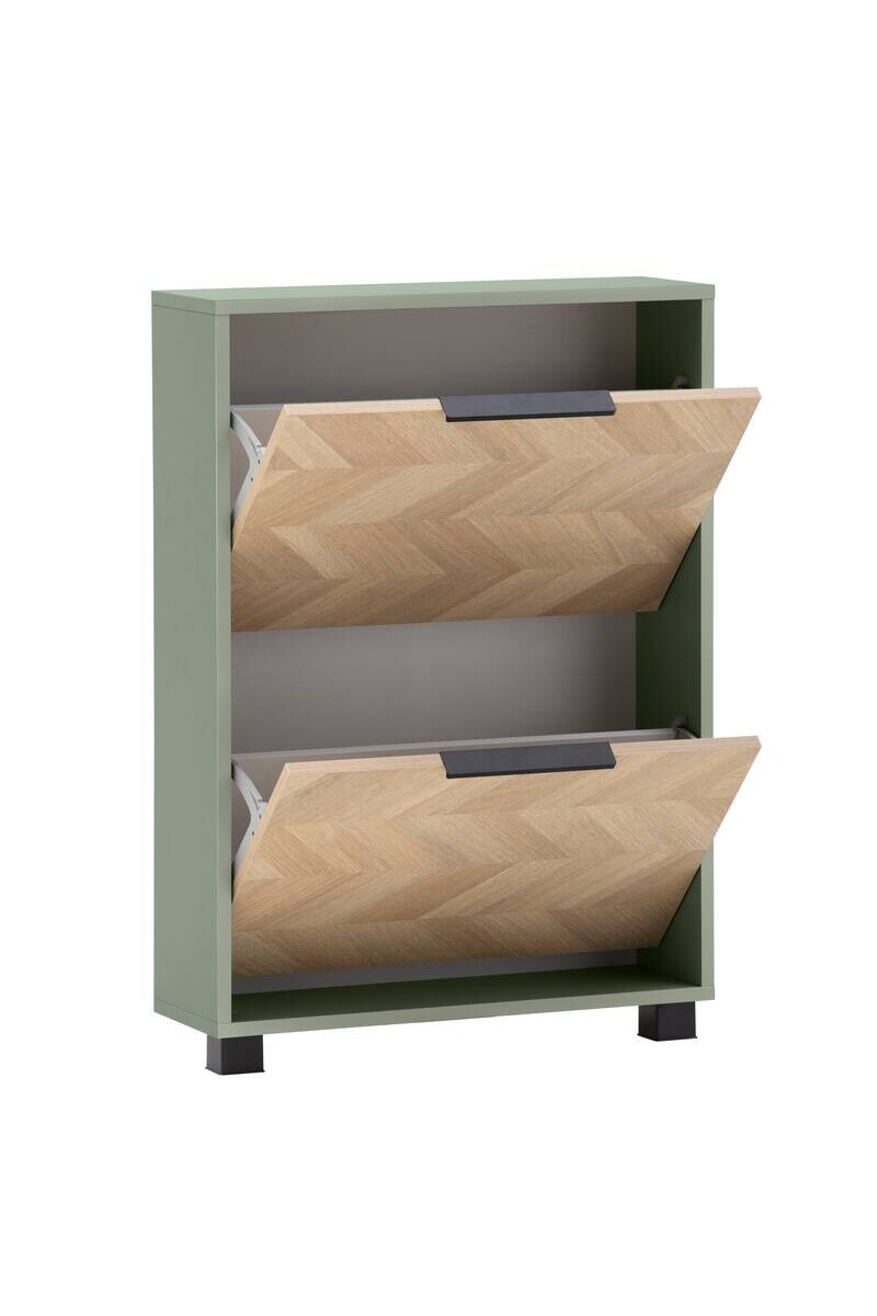 Schuhkipper Piazza, 2er Pistazie Eiche Nachbildung B/H/T: ca. 59,8x85,7x19,55 cm