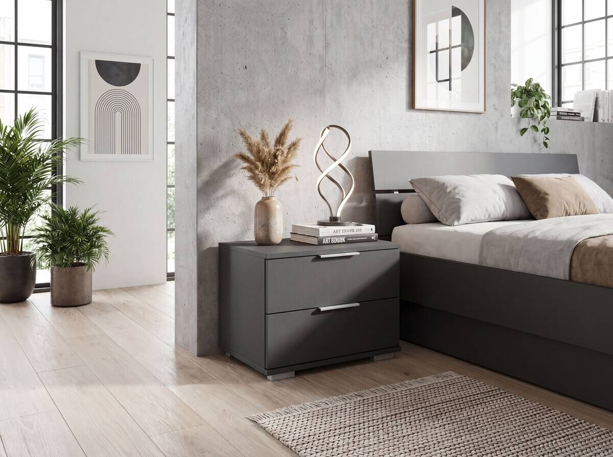 Nachtkonsole Easy Plus Graphit B/H/T: ca. 52x40x38 cm