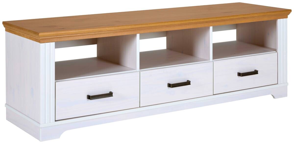 TV-Lowboard Maluno weiß lackiert B/H/L: ca. 48,3x53,2x166,4 cm