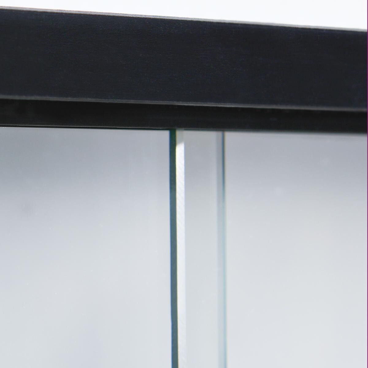 Vitrine Collecty schwarz weiß Holzwerkstoff B/H/T: ca. 80x60x10 cm
