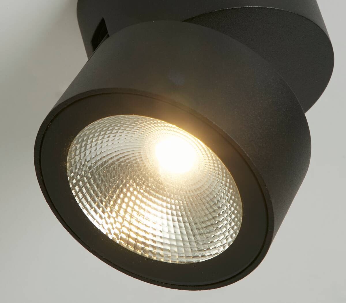 LED-Wandleuche schwarz klar B/H/L: ca. 9x9x9 cm