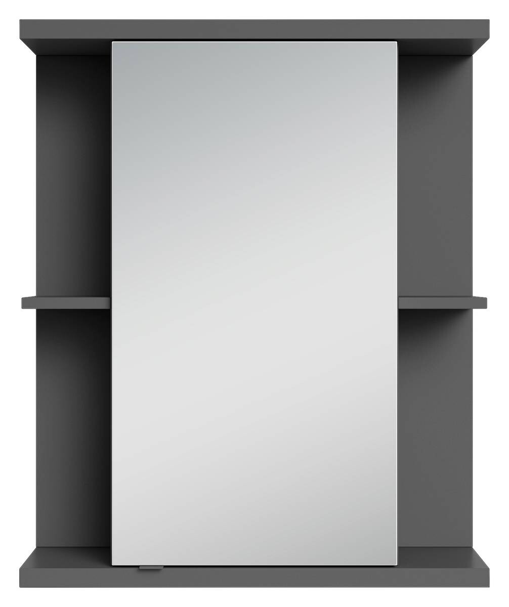 Spiegelschrank NEBRASKA anthrazit B/H/T: ca. 60x70x25 cm