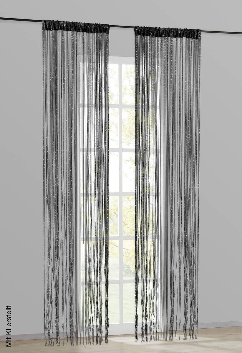 ACUS design collection Fadenvorhang Lurex silber B/L: ca. 90x245 cm