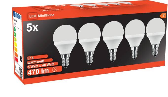 Blulaxa LED-Leuchtmittel 5er Pack E14