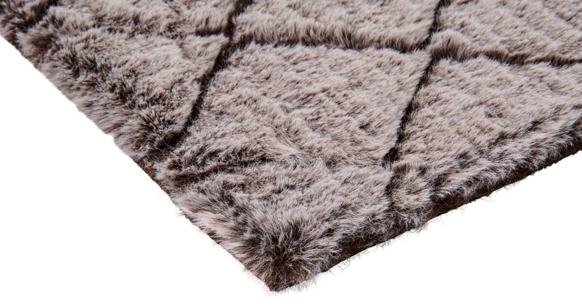 Teppich Vichy natur B/L: ca. 160x230 cm