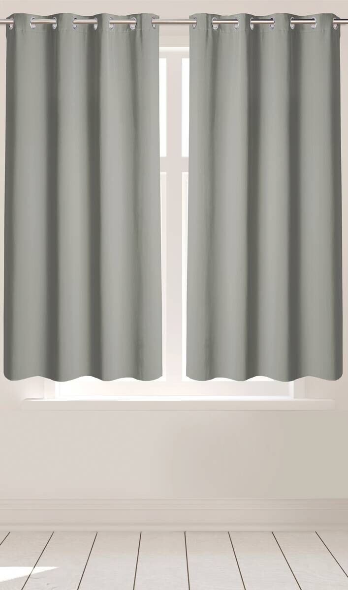 Ösenvorhang Verona silber B/L: ca. 140x145 cm