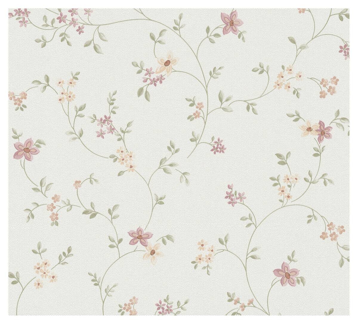 A.S.Creation Tapete grün bunt creme B/H/D: ca. 52x250x7,5 cm