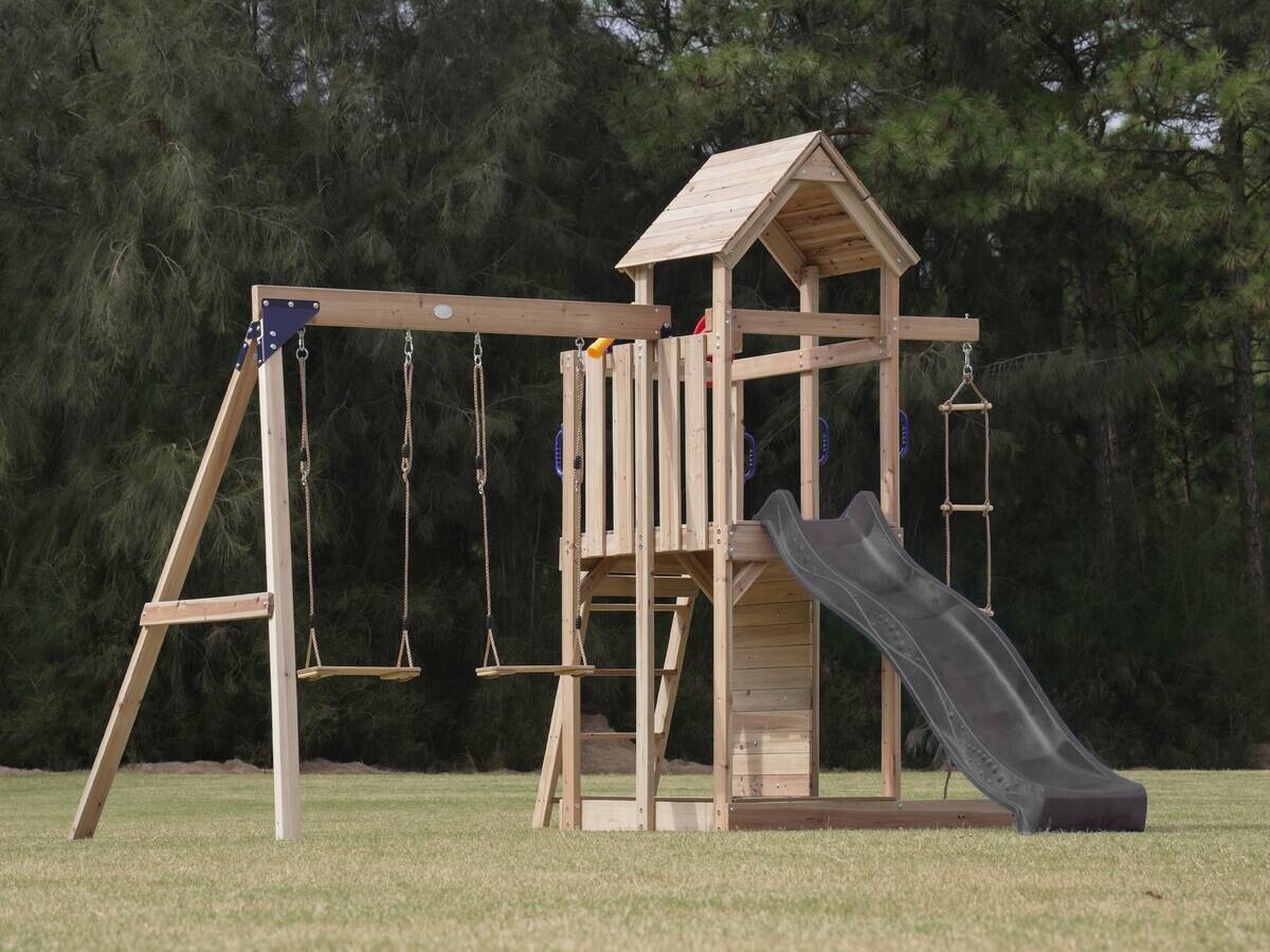 AXI Spielturm Moos braun B/H/L: ca. 342x267x375 cm