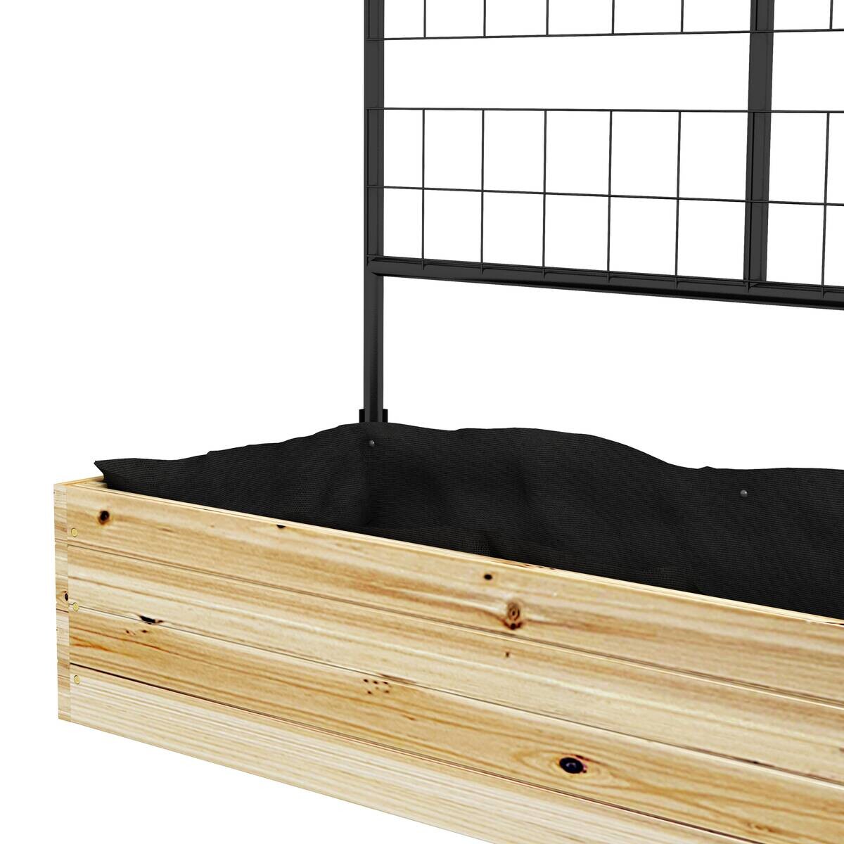 Outsunny Gartenbeet natur Polypropylen B/H/L: ca. 38x80x145 cm