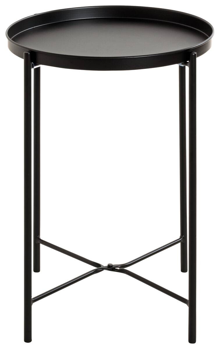 Beistelltisch schwarz H/D: ca. 50x39 cm