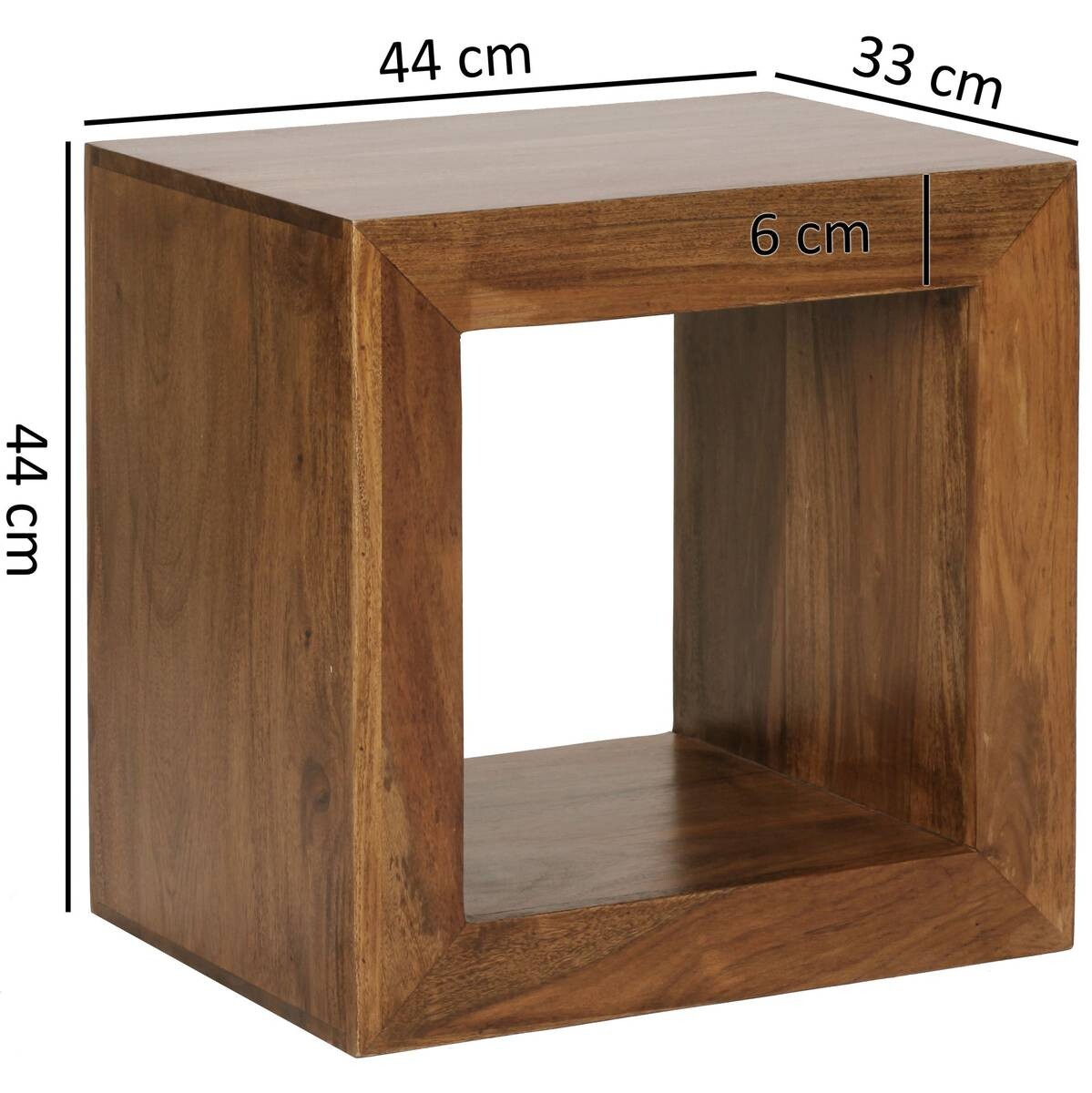 Standregal natur B/H/T: ca. 44x44x33 cm