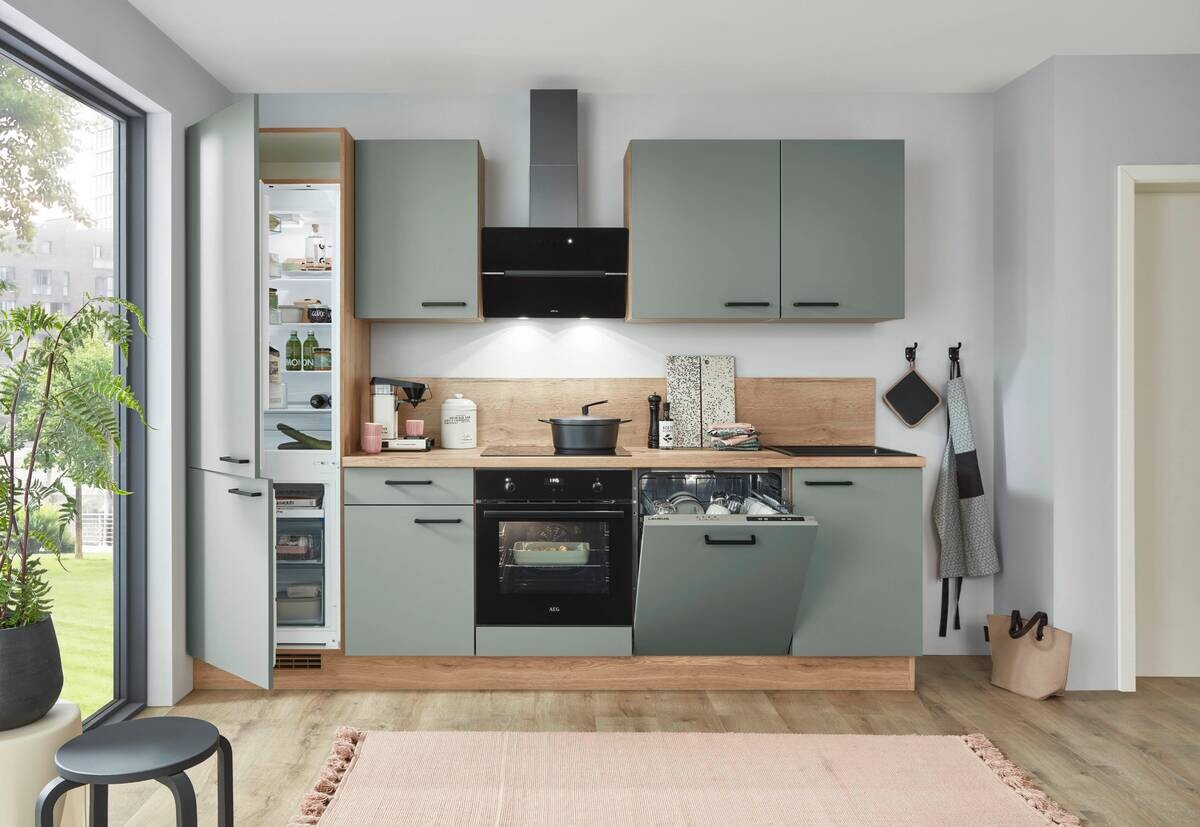 nobilia Küchenblock Speed Schilf B/H/T: ca. 280x201,6x60 cm