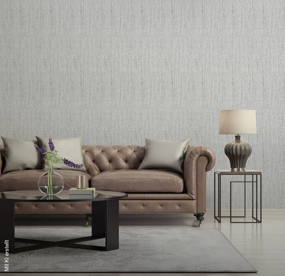 Vinyltapete Struktur grau B/L: ca. 53x1005 cm