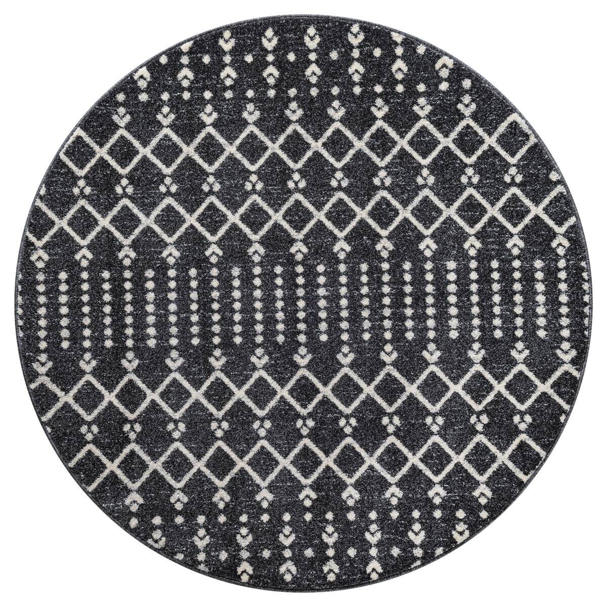 Sanat Teppich schwarz D: ca. 120 cm