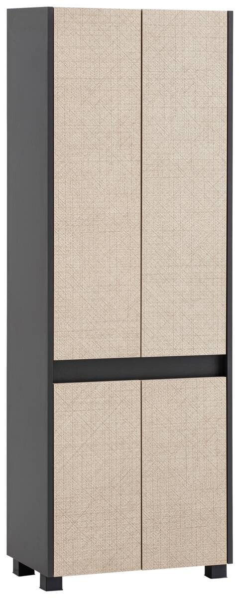 Hochschrank Sander anthrazit Eiche Nachbildung B/H/T: ca. 56,9x164,5x33 cm