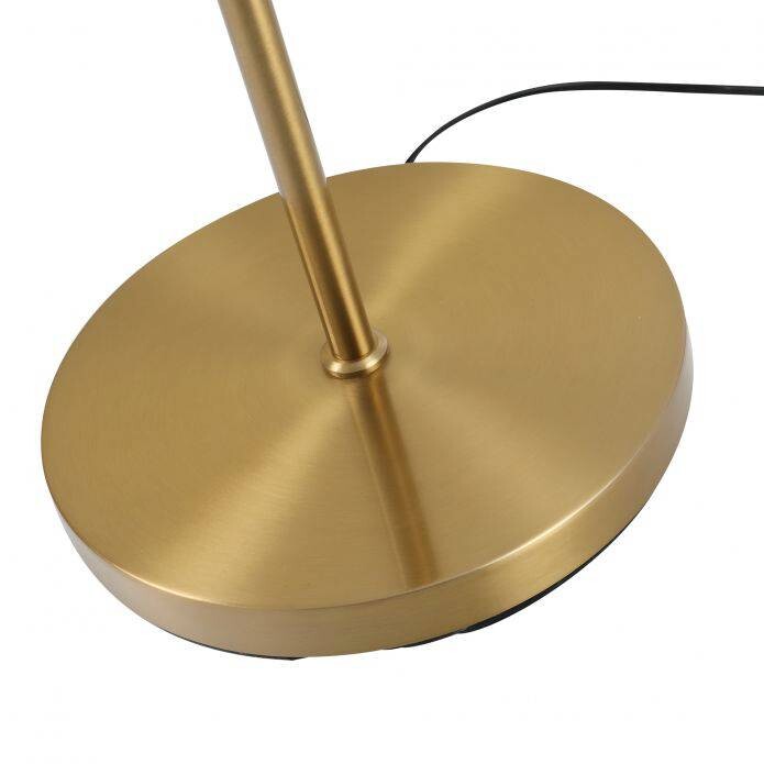 HOMCOM Stehlampe gold weiß Stahl Glas B/H/L: ca. 28x165x28 cm E27 2 Brennstellen