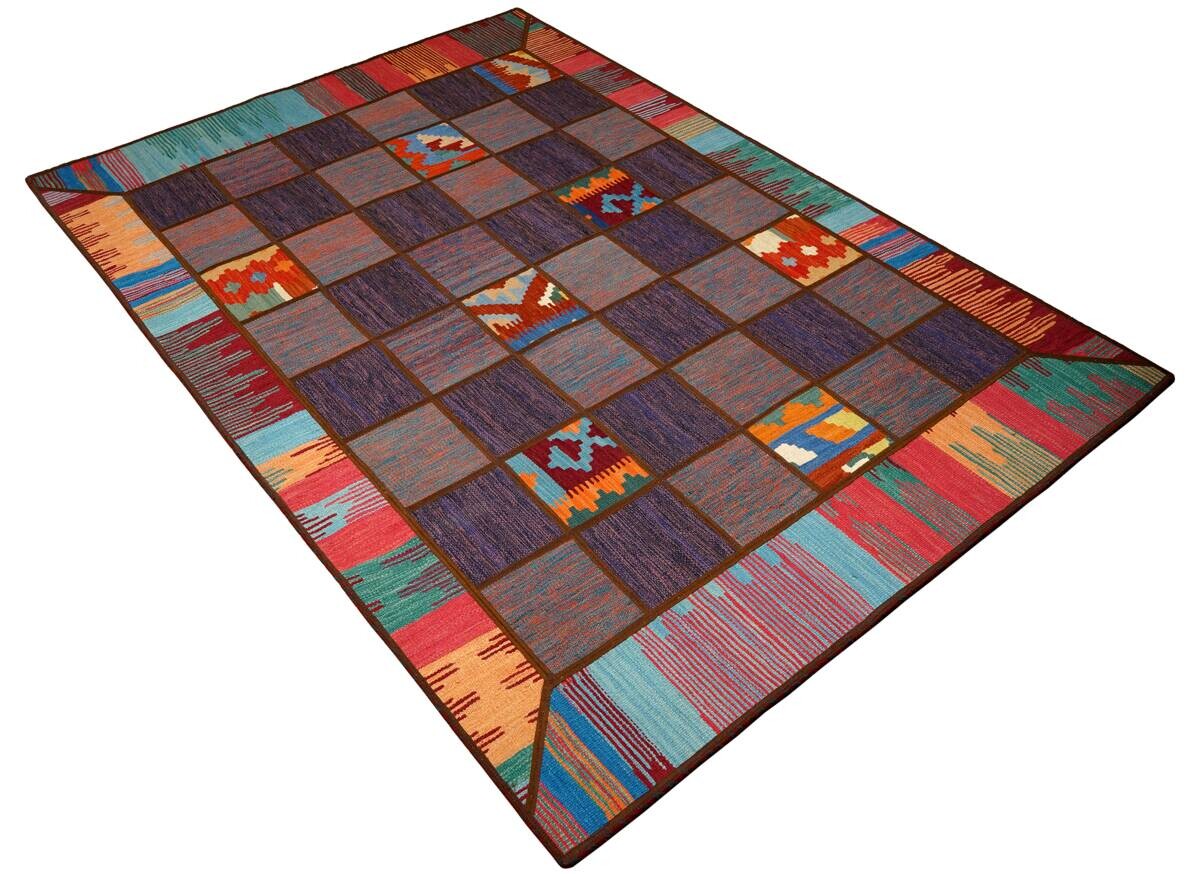 PersaTepp Teppich Kelim Tekkehdouz bunt B/H/L: ca. 150x1x200 cm