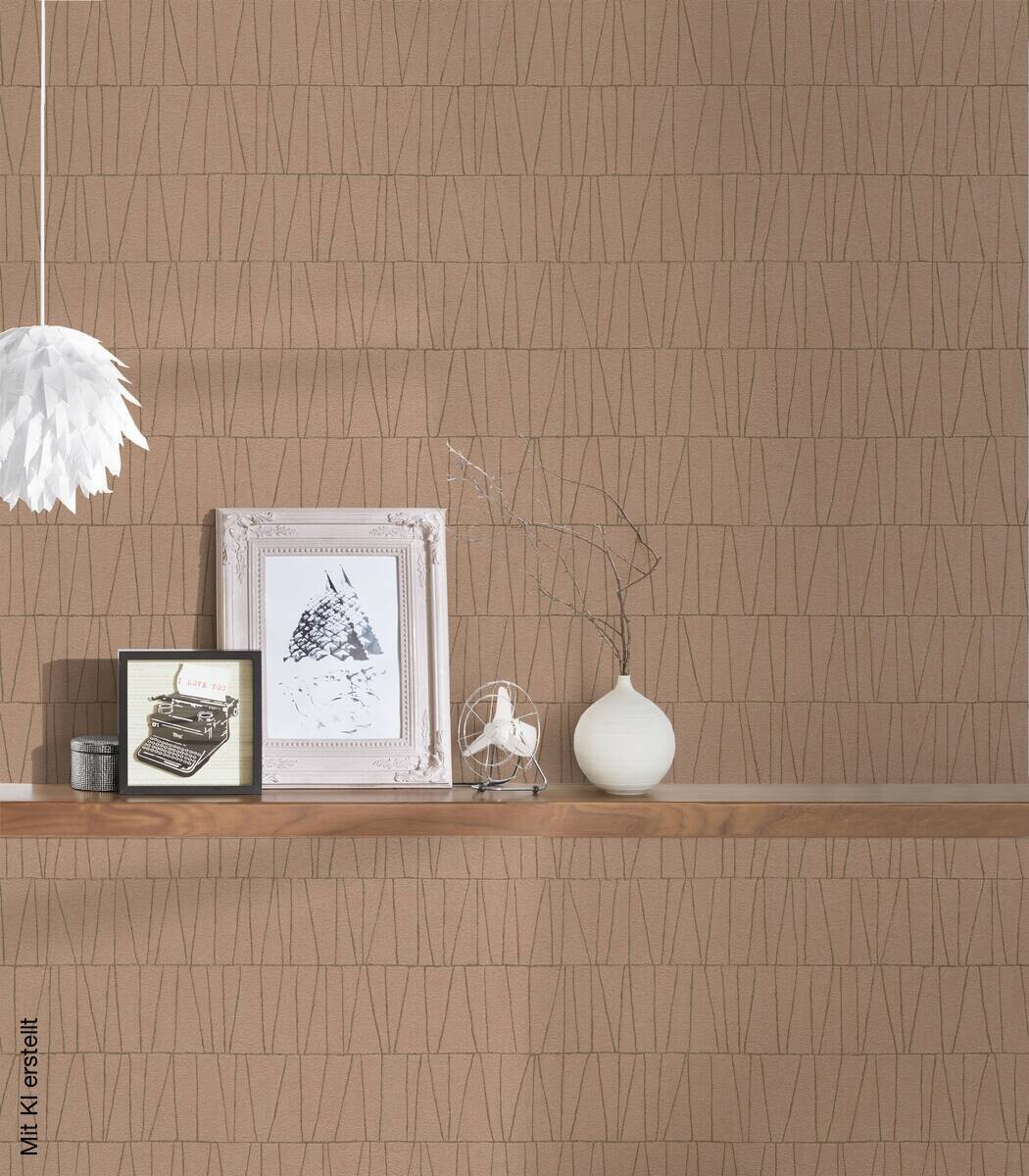A.S.Creation Vliestapete gold altrosa B/H/D: ca. 53x1005x8,4 cm