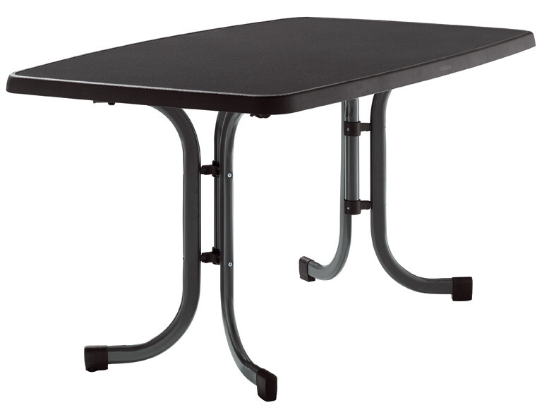 Sieger Gartentisch anthrazit Stahl B/H/L: ca. 90x72x150 cm