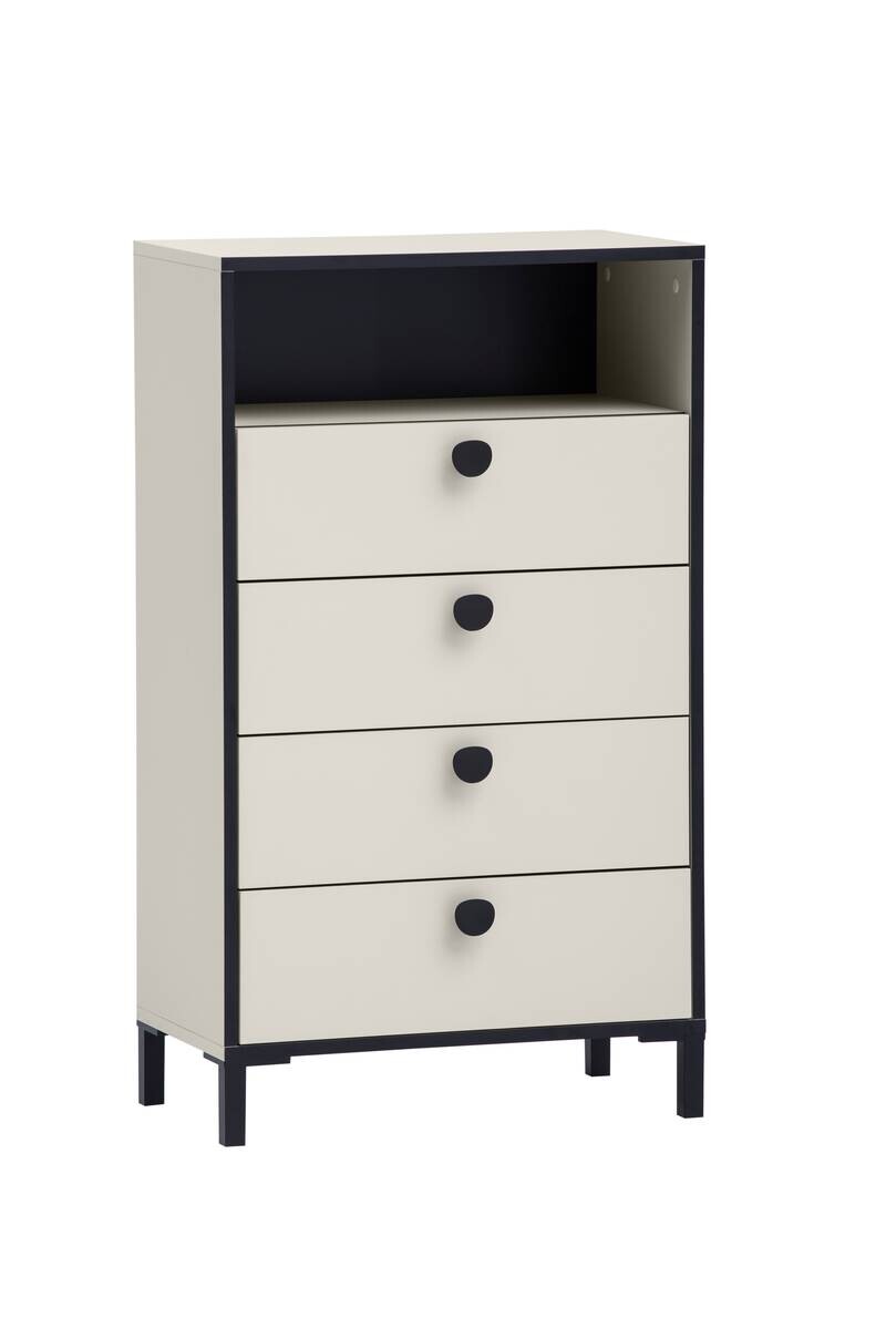 Highboard Edda beige hell B/H/T: ca. 60,2x103,4x33,05 cm