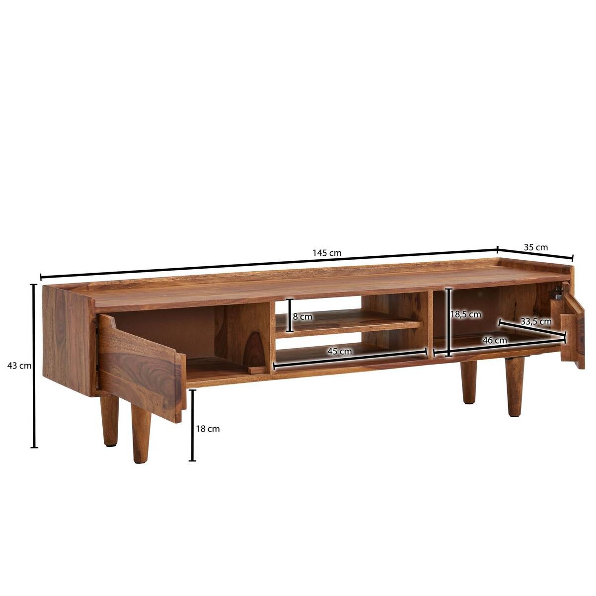 Lowboard rosenholz Nachbildung B/H/T: ca. 145x53x35 cm