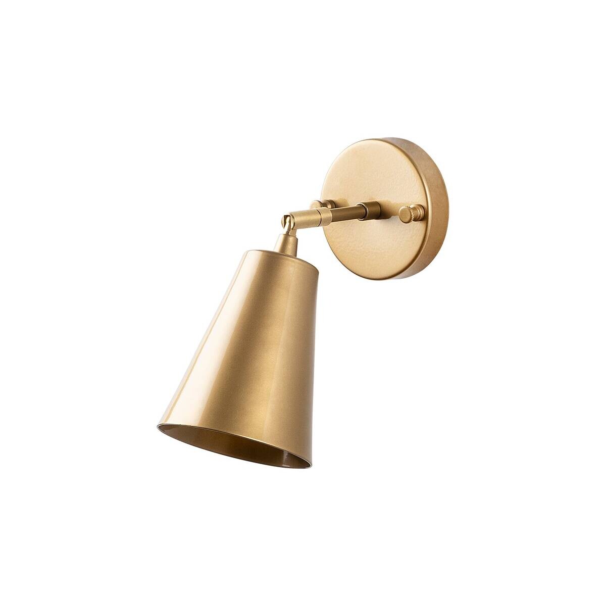 Opviq Wandleuchte Evander gold Metall Glas B/H/T/L/D: ca. 26x21x26x10x10 cm E27 1 Brennstellen