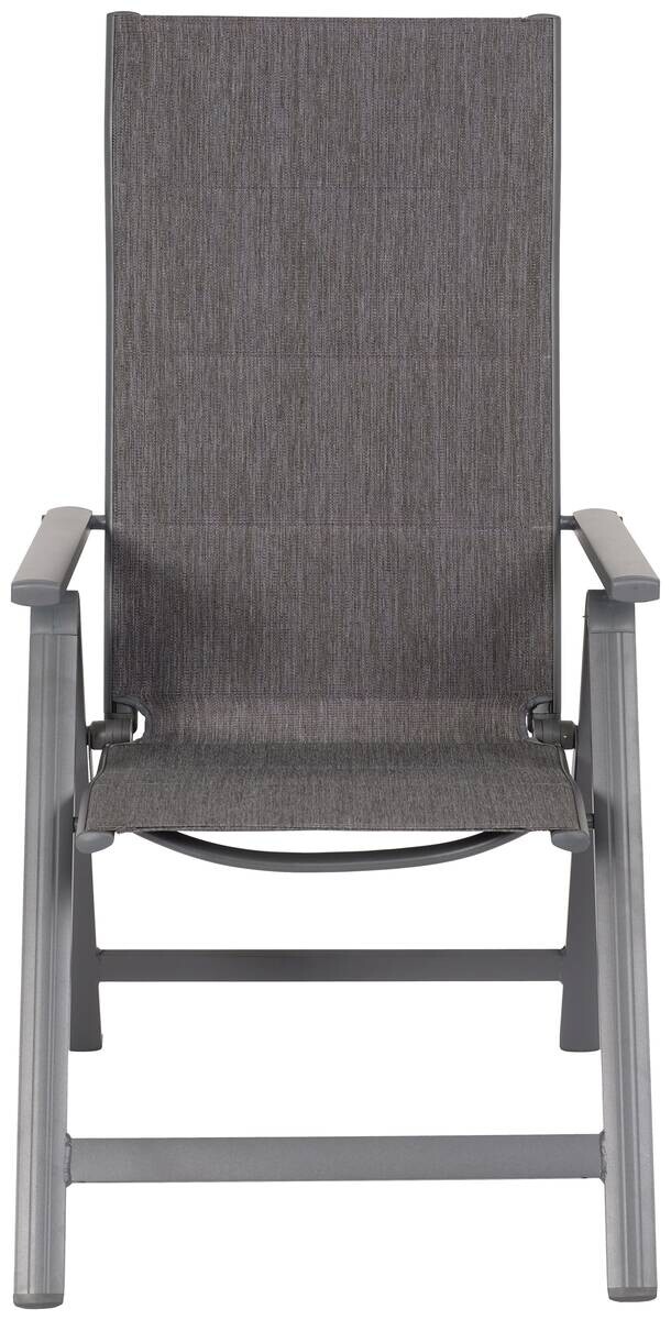 POCOline Klappsessel Boston anthrazit Alu B/H/L: ca. 70x115x58 cm