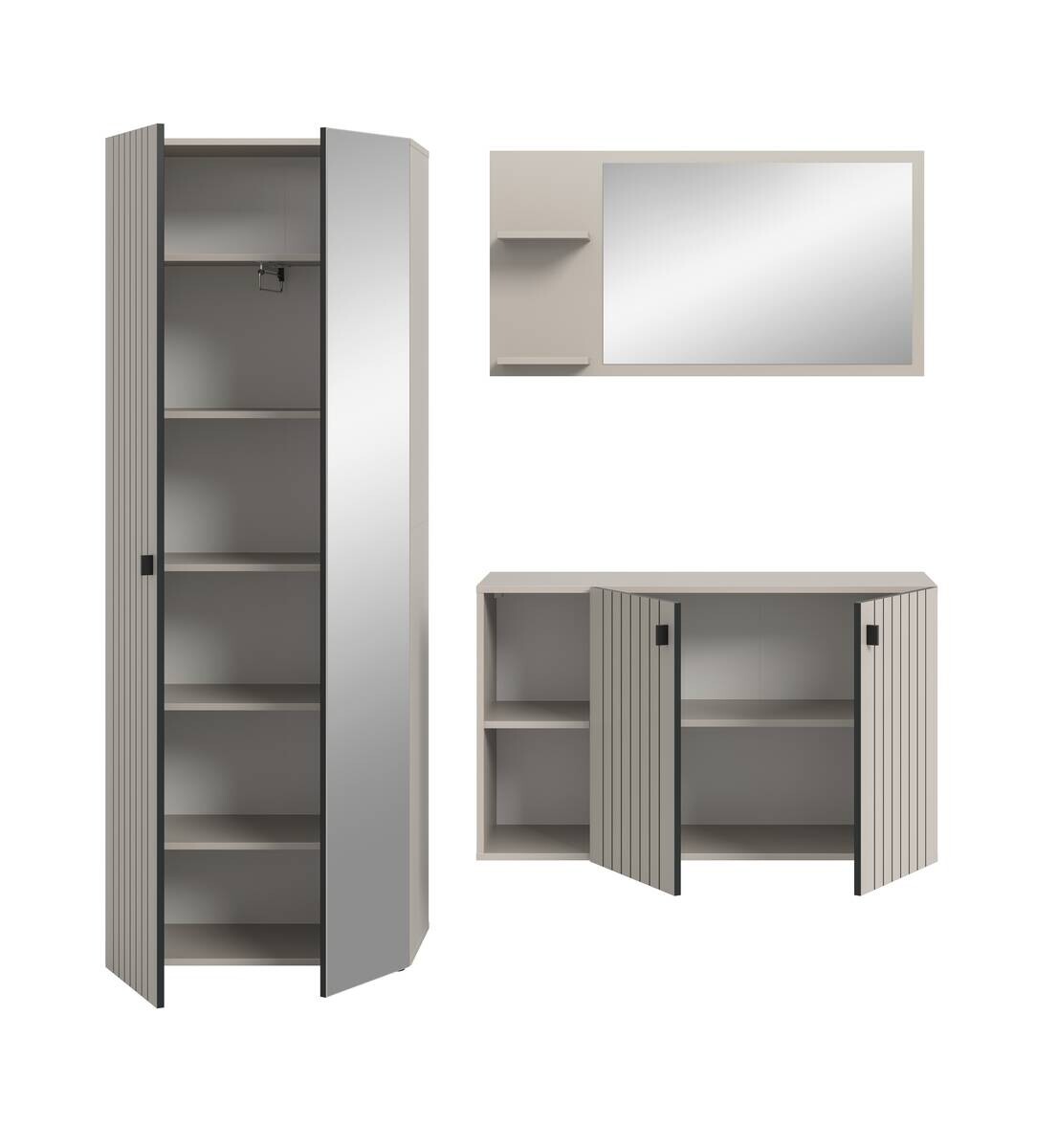 Garderobenset STATION Cashmere B/H/T: ca. 191x192x37 cm