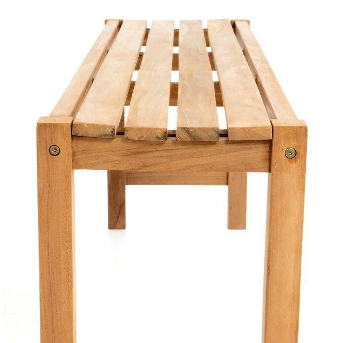 VCM Gartensitzgruppe braun Teakholz B/H/L: ca. 69x75x135 cm