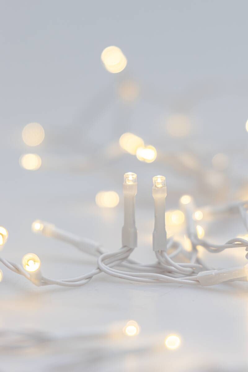Lichterkette warmweiß Kunststoff
