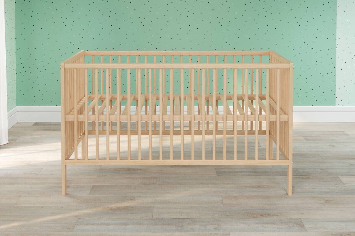 Babybett buche B/H/T: ca. 144x84x78 cm Liegefläche B/L: ca. 70x140 cm