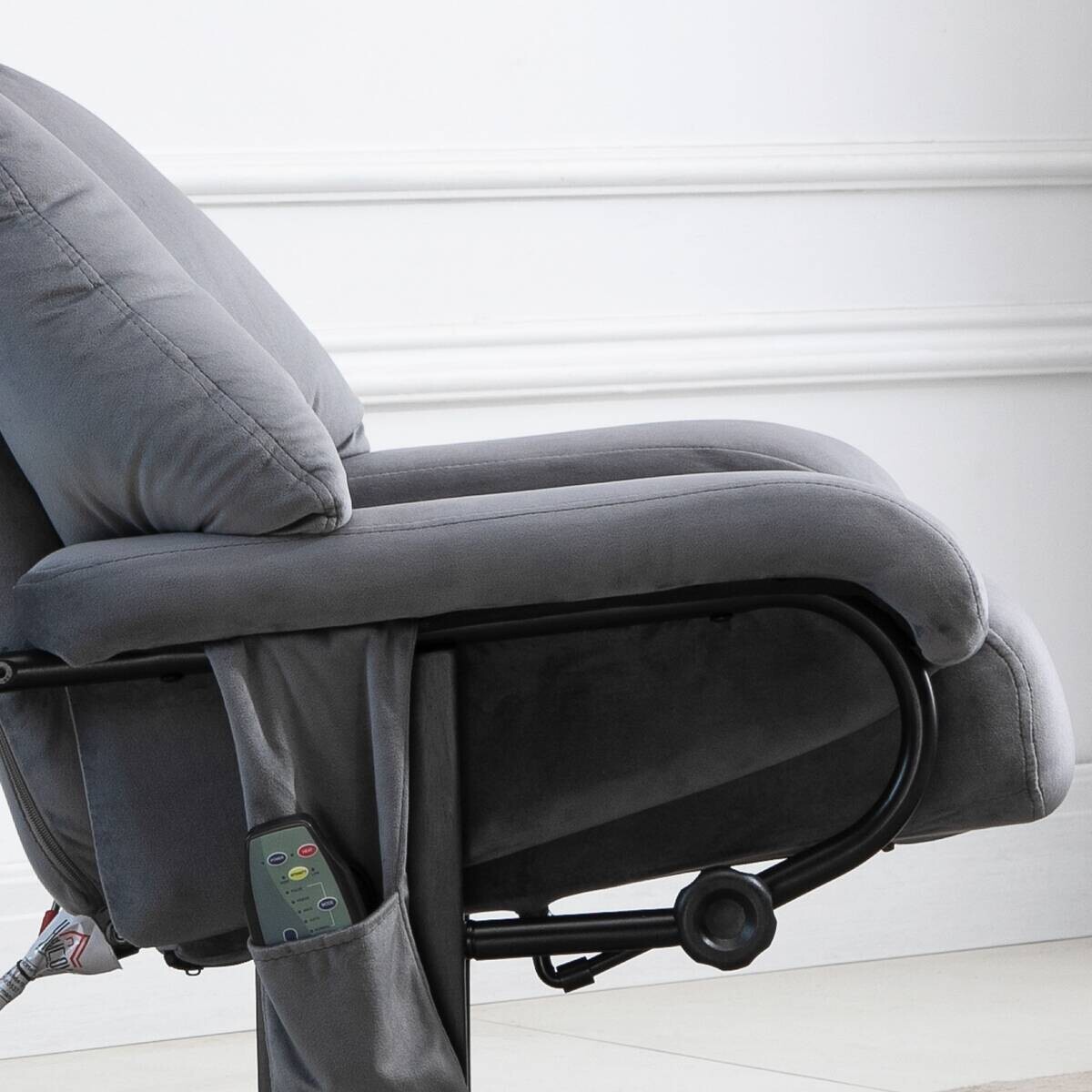 HOMCOM Massagestuhl grau B/H/L: ca. 80x76x102 cm