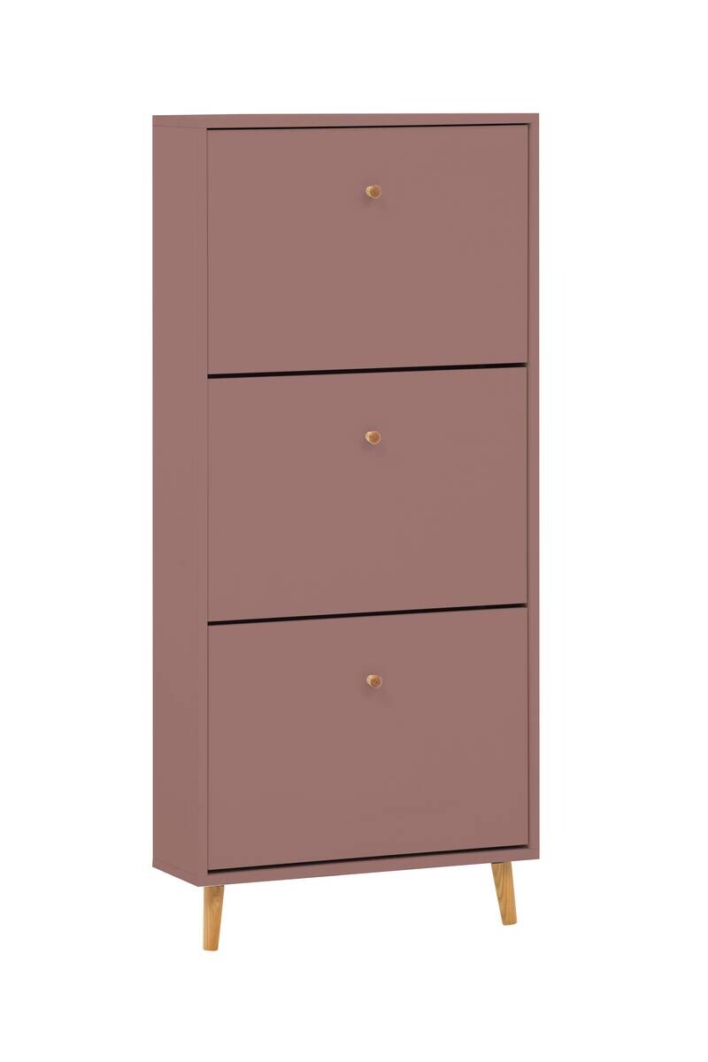 Schuhkipper Bjarne, 3er mauve B/H/T: ca. 59,8x131x19,55 cm