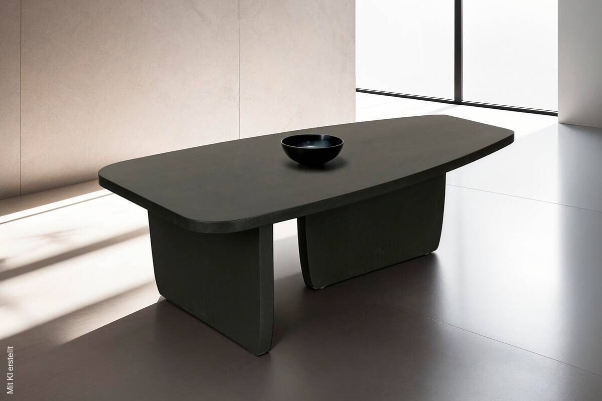 Couchtisch BOLT schwarz Lack matt B/H/T: ca. 115x36,5x60 cm