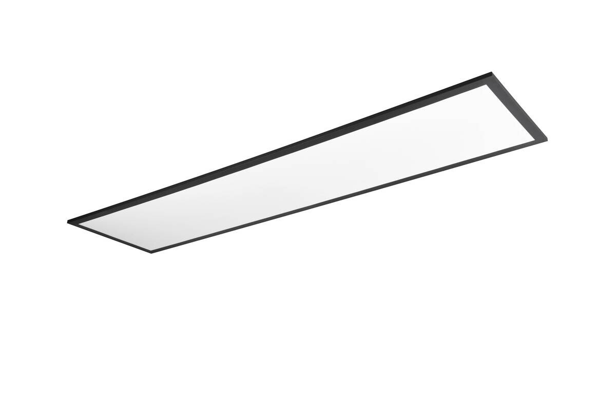 Reality LED-Deckenleuchte Beta R67661232 schwarz Metall B/H/T: ca. 119,5x5,5x29,5 cm 1 Brennstellen