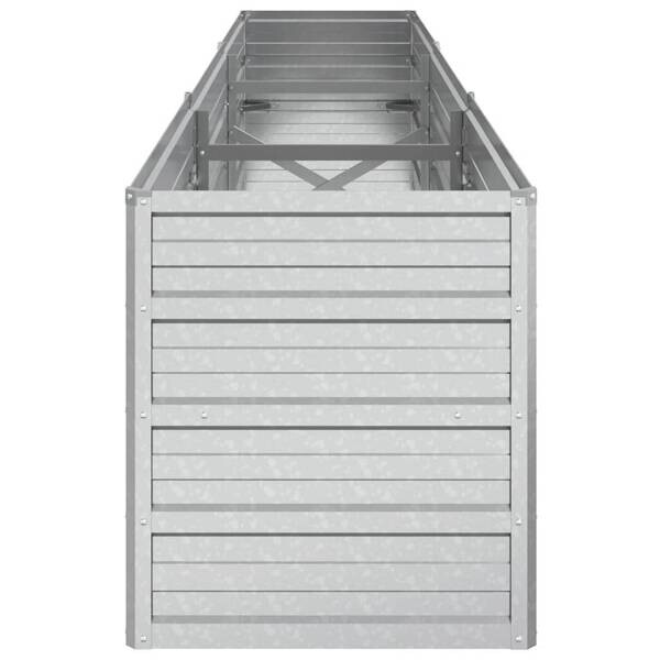 Garten-Hochbeet silber Stahl B/H/L: ca. 40x45x240 cm