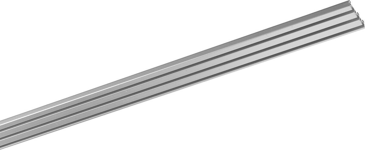 Boviva Flächenvorhangschiene silber Aluminium 3.0 Läufe