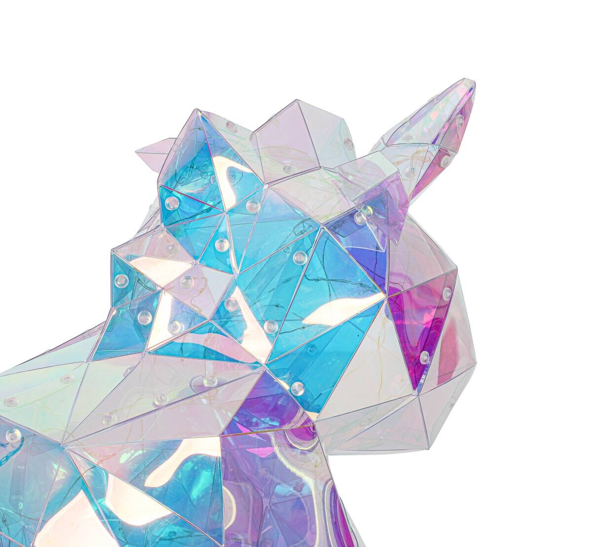 Nolo LED-Dekoleuchte Einhorn transparent Kunststoff