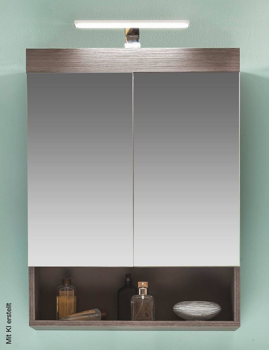 Spiegelschrank Runner Rauchsilber Nachbildung B/H/T: ca. 58x75x18 cm