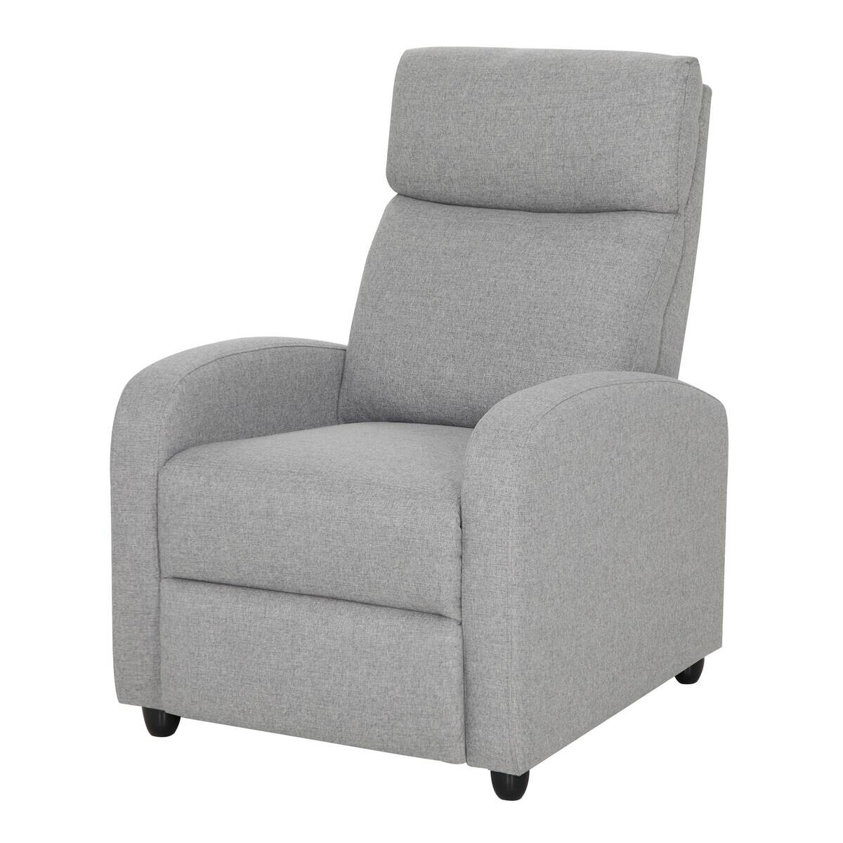 TV-Sessel grau Polyester B/H/T: ca. 68,5x100x86 cm