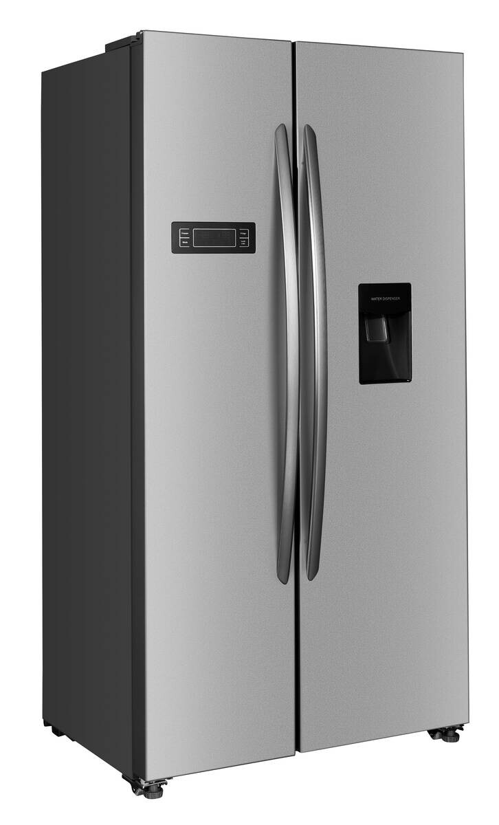 PKM Side-by-Side SBSKS6.15E Inox B/H/T: ca. 90x177x66 cm