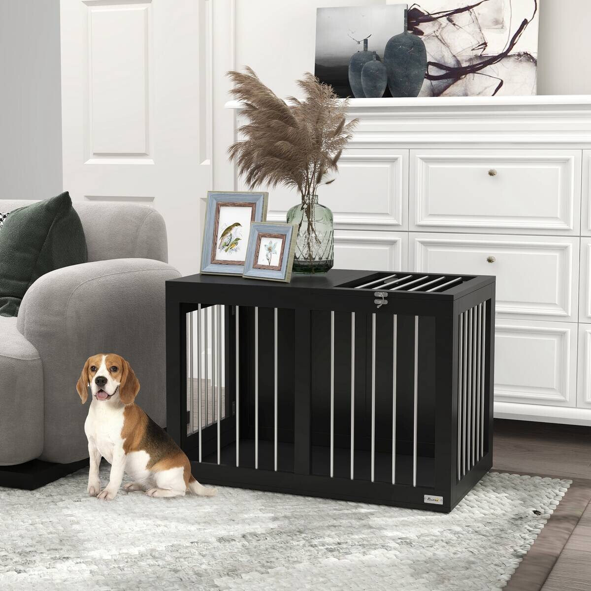PawHut Hunde-Zubehör schwarz Polypropylen B/H/L: ca. 50x80x56,5 cm