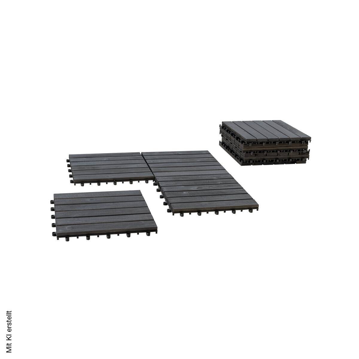 POCOline Terrassenfliese Anthrazit anthrazit B/L: ca. 30x30 cm