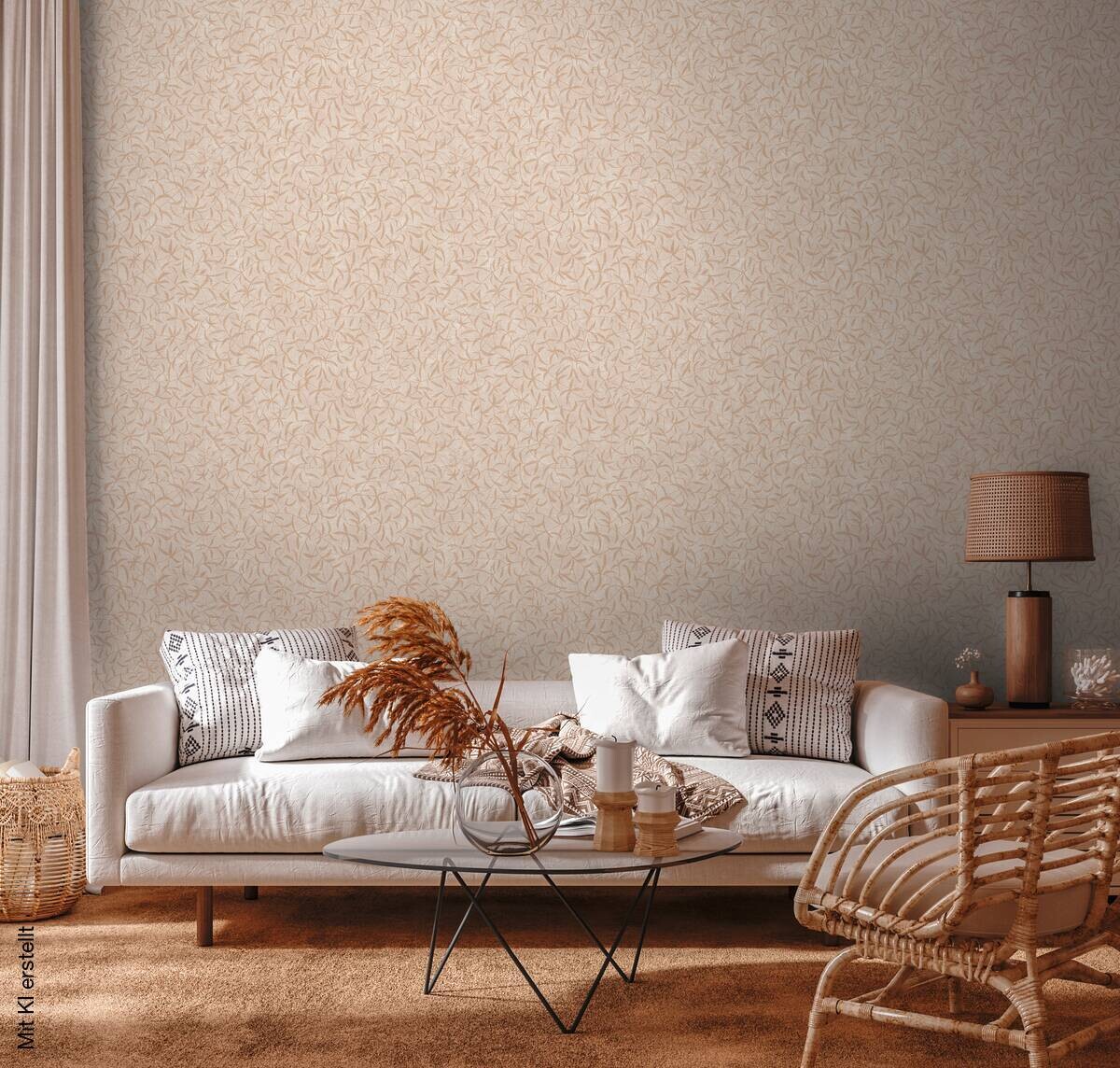 A.S.Creation Vliestapete beige B/H/D: ca. 53x1005x8,5 cm